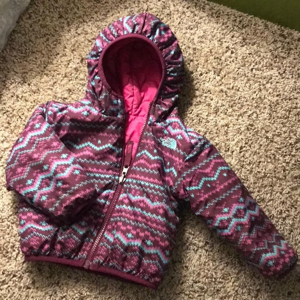 The North Face jacket (6-12 months). Reversible